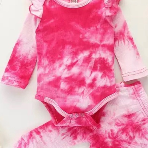3pcs Tie Dye Baby Romper Set - Picture 1 of 2